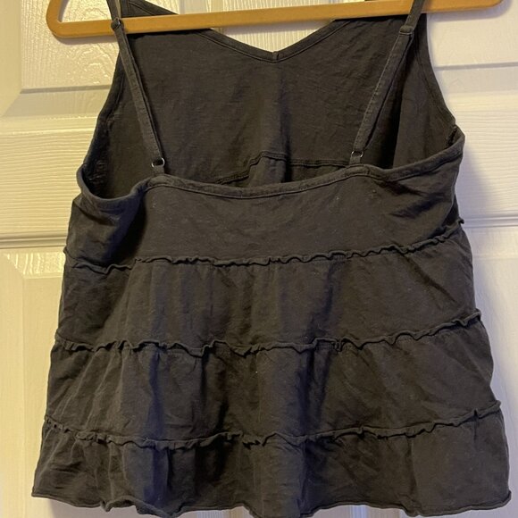 Women's American Eagle BabyDoll Grey Top Size L - Picture 3 of 3
